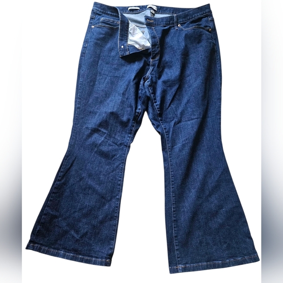 Ava & Viv High Rise Flare Denim Jeans Women Plus Size 24 - Picture 1 of 5